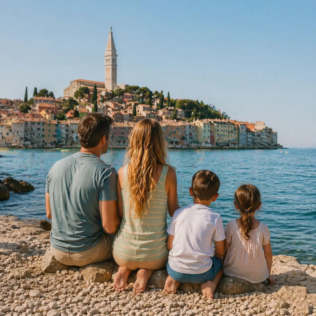 Uferpromenade von Rovinj an der Adria