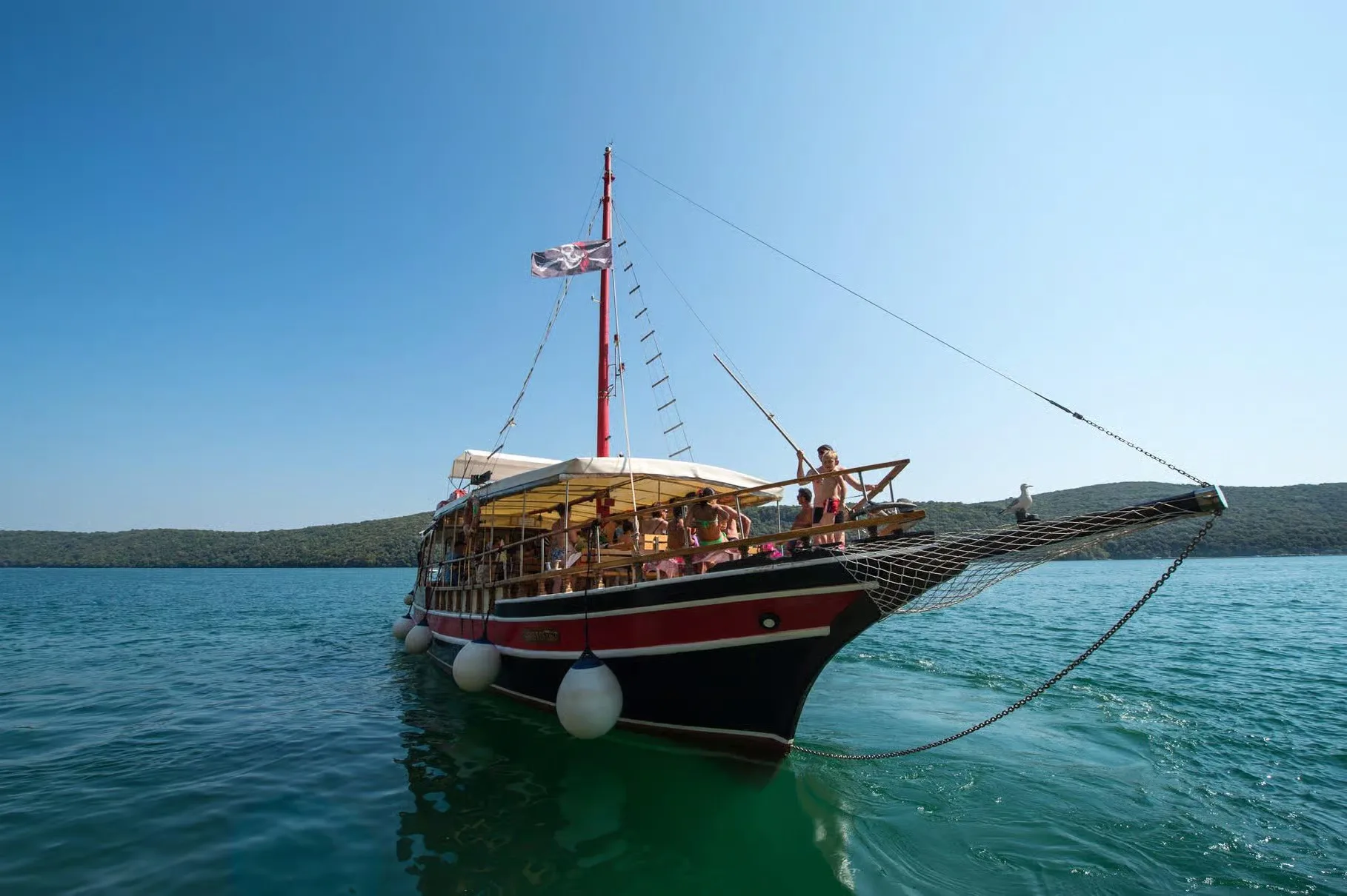 Poreč: Pirate Ship Fish Picnic Boat Excursion – Full Day Cruise to Rovinj and Lim Fjord photo 2